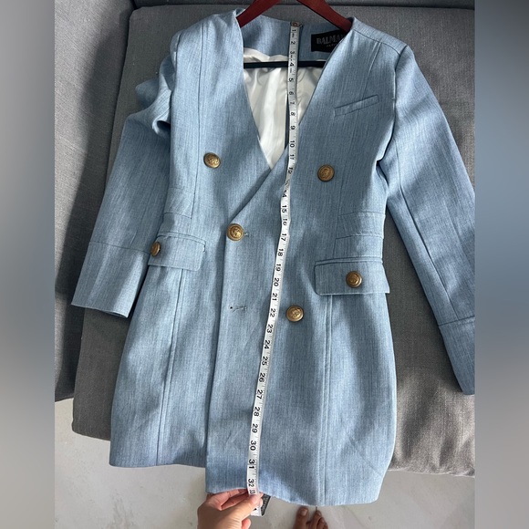 Balmain blazer size S (0-2) light blue - Picture 15 of 17